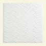 ACP Fasade - 24" x 24" Current Faux Tin Modern Waves Lay In Ceiling Tiles - Pack of (5) White