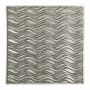 ACP Fasade - 24" x 24" Current Faux Tin Modern Waves Lay In Ceiling Tiles - Pack of (5) Crosshatch Silver