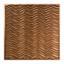 ACP Fasade - 24" x 24" Current Faux Tin Modern Waves Lay In Ceiling Tiles - Pack of (5) Oil-Rubbed Bronze