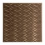 ACP Fasade - 24" x 24" Current Faux Tin Modern Waves Lay In Ceiling Tiles - Pack of (5) Argent Bronze