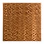 ACP Fasade - 24" x 24" Current Faux Tin Modern Waves Lay In Ceiling Tiles - Pack of (5) Antique Bronze