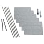ACP Fasade 18" x 24 Traditional 4 Vinyl Wall Tile Kit - 5 Panels Cashmere
