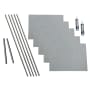 ACP Fasade 18" x 24 Quilted Vinyl Wall Tile Kit - 5 Panels Cashmere