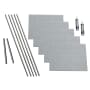 ACP Fasade 18" x 24 Lotus Vinyl Wall Tile Kit - 5 Panels Cashmere