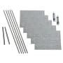 ACP Fasade 18" x 24 Fleur-de-lis Vinyl Wall Tile Kit - 5 Panels Cashmere