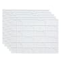 ACP Fasade 18" x 24 Crescent Vinyl Wall Tile - Sold by Carton (15 SF/Carton) Matte White