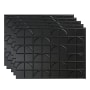 ACP Fasade 18" x 24 Crescent Vinyl Wall Tile - Sold by Carton (15 SF/Carton) Matte Black