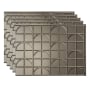 ACP Fasade 18" x 24 Crescent Vinyl Wall Tile - Sold by Carton (15 SF/Carton) Brushed Nickel