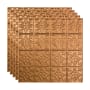 ACP Fasade - 24" x 24" Traditional Style Vinyl Lay In Ceiling Tile Panels - Pack of 5 (20 SF/Pack) Polished Copper