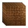 ACP Fasade - 24" x 24" Traditional Style Vinyl Lay In Ceiling Tile Panels - Pack of 5 (20 SF/Pack) Oil-Rubbed Bronze