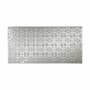 ACP Fasade 4' X 8' DIY Farmhouse Traditional Faux Tin Wallcovering Wall Paneling - Traditional 2 Pattern - 32 Sq Ft - Made in USA Brushed Aluminum
