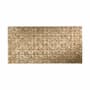 ACP Fasade 4' X 8' DIY Farmhouse Traditional Faux Tin Wallcovering Wall Paneling - Traditional 2 Pattern - 32 Sq Ft - Made in USA Bermuda Bronze