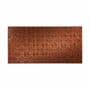 ACP Fasade 4' X 8' DIY Farmhouse Traditional Faux Tin Wallcovering Wall Paneling - Traditional 2 Pattern - 32 Sq Ft - Made in USA Moonstone Copper