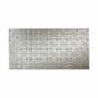 ACP Fasade 4' X 8' DIY Farmhouse Traditional Faux Tin Wallcovering Wall Paneling - Traditional 2 Pattern - 32 Sq Ft - Made in USA Crosshatch Silver