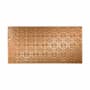 ACP Fasade 4' X 8' DIY Farmhouse Traditional Faux Tin Wallcovering Wall Paneling - Traditional 2 Pattern - 32 Sq Ft - Made in USA Polished Copper