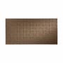 ACP Fasade 4' X 8' DIY Farmhouse Traditional Faux Tin Wallcovering Wall Paneling - Traditional 2 Pattern - 32 Sq Ft - Made in USA Argent Bronze