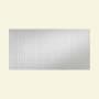 ACP Fasade 96" x 48" Industrial Utility Style DIY Decorative Wall Paneling - 32 Sq Ft - Made in USA Matte White