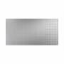 ACP Fasade 96" x 48" Industrial Utility Style DIY Decorative Wall Paneling - 32 Sq Ft - Made in USA Argent Silver