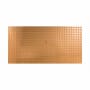 ACP Fasade 96" x 48" Industrial Utility Style DIY Decorative Wall Paneling - 32 Sq Ft - Made in USA Polished Copper