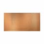ACP Fasade 96" x 48" Contemporary Textured DIY Decorative Wall Paneling - 32 Sq Ft - Made in USA Polished Copper