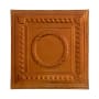 ACP Great Lakes Tin 25" x 25" Cleveland Nail Up Tin Ceiling Tile - Sold by Carton (20 SF/Carton) Copper