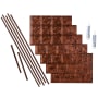 ACP Fasade 18" x 24 Traditional 4 Vinyl Wall Tile Kit - 5 Panels Moonstone Copper