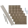 ACP Fasade 18" x 24 Traditional 4 Vinyl Wall Tile Kit - 5 Panels Argent Bronze