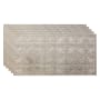 ACP Fasade - 48" x 24" Faux Tin Ceiling Tiles - (5 Pack) - 40 Sq Ft - Traditional Diamonds Vintage Metal