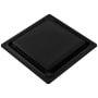 Aero Pure Designer Series 80 CFM 0.4 Sone Ceiling Mounted Energy Star Certified Bath Fan with Square on Square Design Farmhouse Black