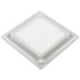 Aero Pure Square on Square Replacement Grille for Bath Fan with Light Satin Nickel