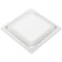 Aero Pure Square on Square Replacement Grille for Bath Fan with Light White