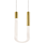 AFX Adel 4" Wide Mini Pendant Light Antique Brass