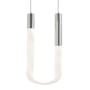 AFX Adel 4" Wide Mini Pendant Satin Nickel