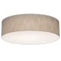 AFX Anton 3 Light 20" Wide Flush Mount Drum Ceiling Fixture Jute