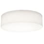 AFX Anton 3 Light 20" Wide Flush Mount Drum Ceiling Fixture Linen White