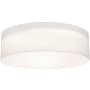 AFX Anton 30" Wide LED Flush Mount Drum Ceiling Fixture Linen White / White