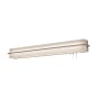 AFX Apex 2 Light 5" Tall LED Wall Sconce with Fabric Shade Weathered Grey