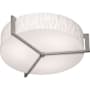 AFX Apex 22" Wide Flush Mount Drum Ceiling Fixture Weathered Grey