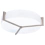 AFX Apex 22" Wide Flush Mount Drum Ceiling Fixture Weathered Grey
