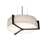 AFX Apex 2 Light 15" Wide Suspension Pendant with Laminated Shade Espresso