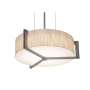 AFX Apex 2 Light 15" Wide Suspension Pendant with Laminated Shade Weathered Grey