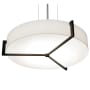 AFX Apex 3 Light 22" Wide Suspension Pendant Espresso