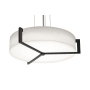 AFX Apex 3 Light 28" Wide Pendant Satin Nickel / Linen White / Espresso / White