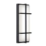 AFX August 20" Tall LED Outdoor Wall Sconce with White Acrylic Shade Black / White