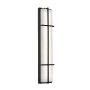 AFX August 36" Tall LED Outdoor Wall Sconce with White Acrylic Shade Black / White