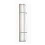AFX August 36" Tall LED Outdoor Wall Sconce with White Acrylic Shade Painted Nickel / White