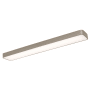 AFX Bailey 2 Light 46" Wide LED Flush Mount Ceiling Fixture Satin Nickel