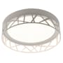AFX Boon 12" Wide LED Flush Mount Drum Ceiling Fixture - 120 Volt White