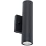 AFX Beverly 10" Tall 2 Light LED Outdoor Wall Sconce Black