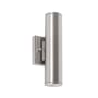 AFX Beverly 10" Tall 2 Light LED Outdoor Wall Sconce Satin Nickel